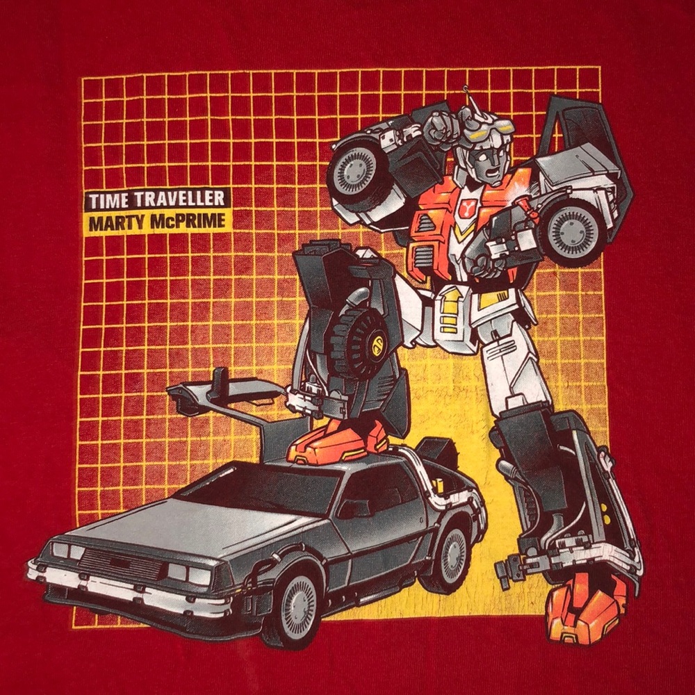 Time traveler Marty Mcprime B2TF Transformers Tee